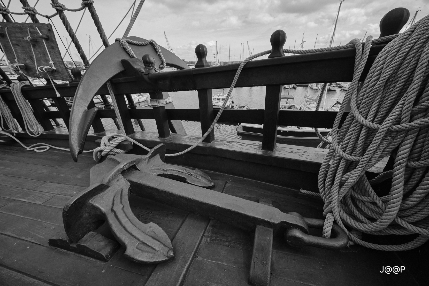 Replica Spaans galjoen in haven Delfzijl